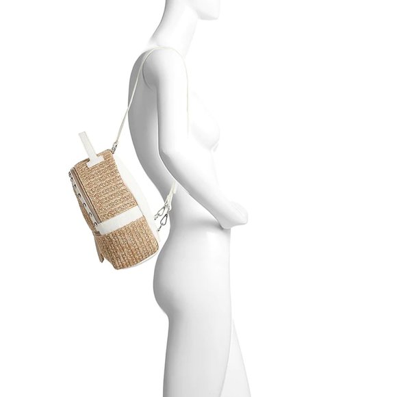 Steve Madden BJasmin Faux Leather Trim Backpack - Picture 2 of 8